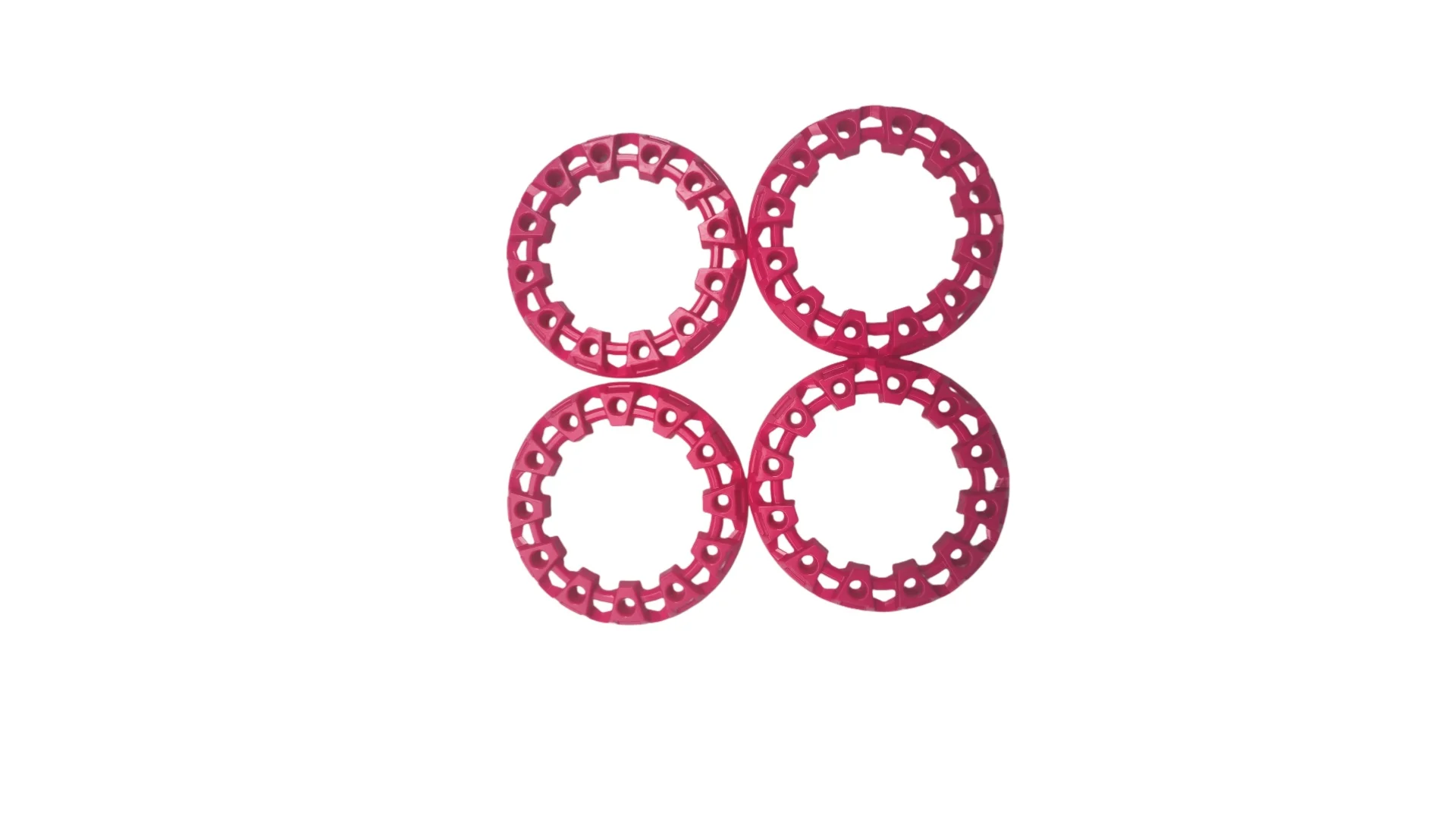 ATV جميع التضاريس الشاطئ على الطرق الوعرة محور عجلات أجزاء الكسوة 6 بوصة عجلة غطاء بلاستيكي اللون الغطاء الواقي 4 أحمر وردي