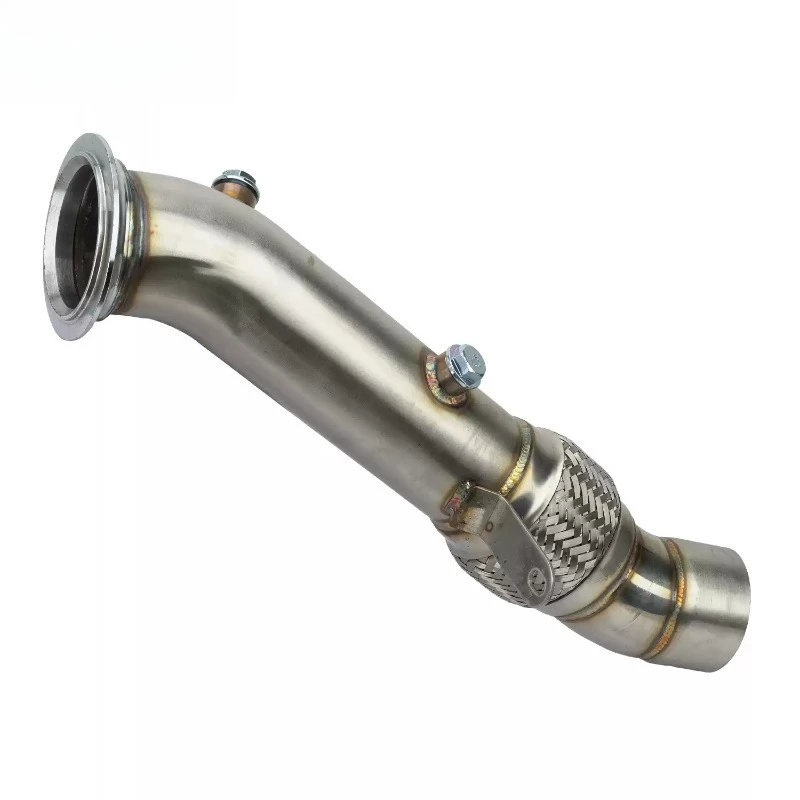 3.5 Inch Catless Turbo Downpipe Fit N55 Engine For F06‑F13 F01 535i 640i 740Li Exhaust Replacement Pipe