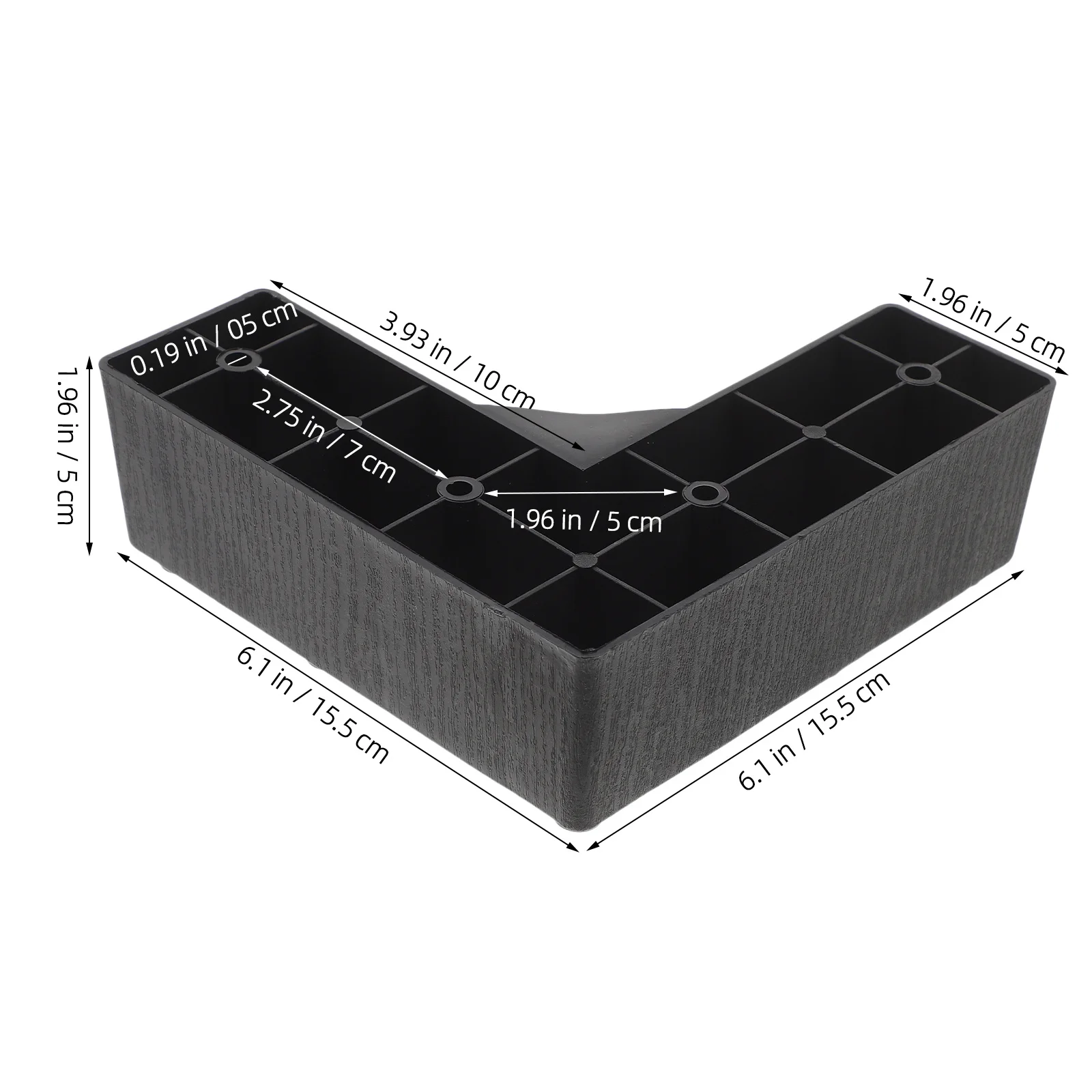 4 قطعة الأثاث البلاستيكي الناهضون 4 بوصة الثقيلة السرير المصاعد ل أريكة خزانة غسالة الجدول مكتب كرسي الساقين كتل التخزين #4