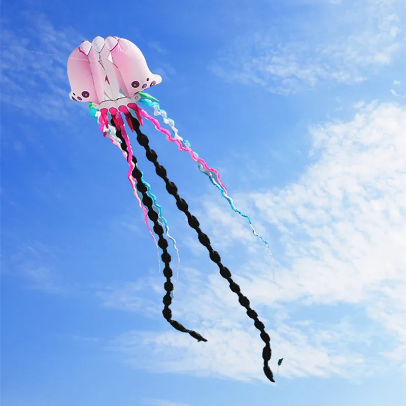 จัดส่งฟรี 20 M แมงกะพรุน Kite Flying Inflatable Kites สําหรับผู้ใหญ่ deportes-y-ocio ของเล่นกลางแจ้งตกปลา Kite Eagle Kite hoka