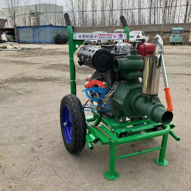 Air-cooled fuel type 195 3-inch high lift sprinkler pump site drainage fire pump field irrigation pump