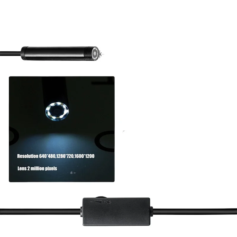 1200P Wifi Endoscope Android IPhone High Definition Camera, Plumbing, Industrial, Auto Repair USB