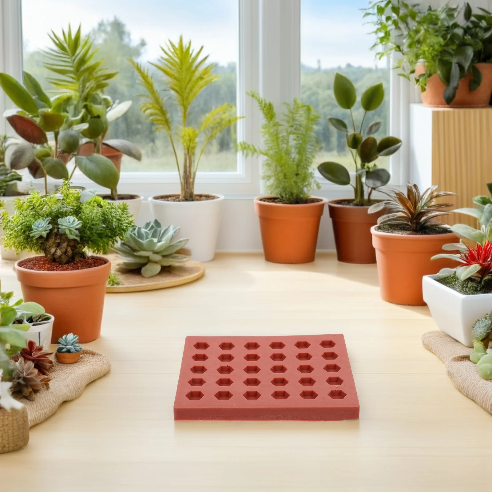 

Miniature Brick Mold Hexagon Soft Silicone For Diy Dollhouse Cement Clay Crafting Red Brick Maker Simulation Paver Molds