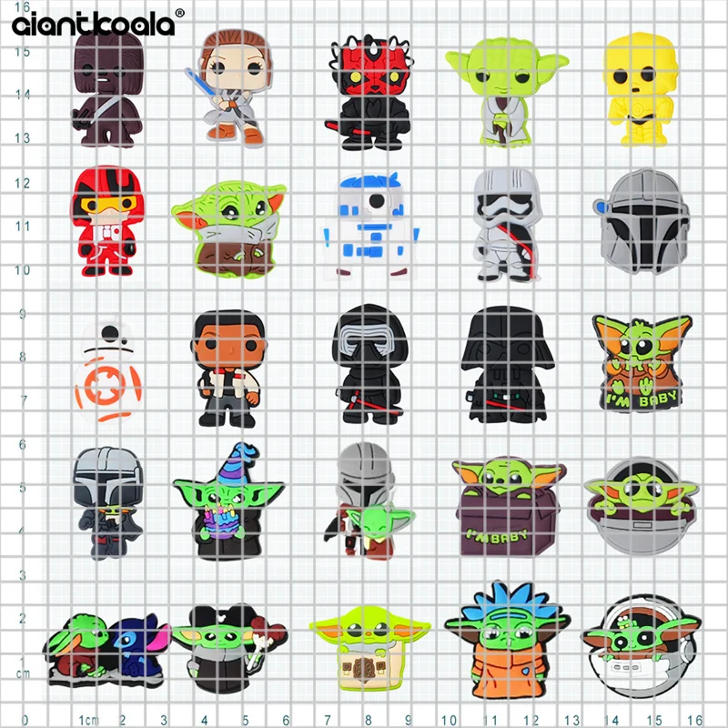 7-8 Stück/Set Cartoon Beliebte Anime-Figuren aus Japan Schuhschnallen Sandalen DIY Zubehör PVC Abnehmbare Clogs-Pins Deko Kinder Weihnachtsparty Geschenk – Detail 18