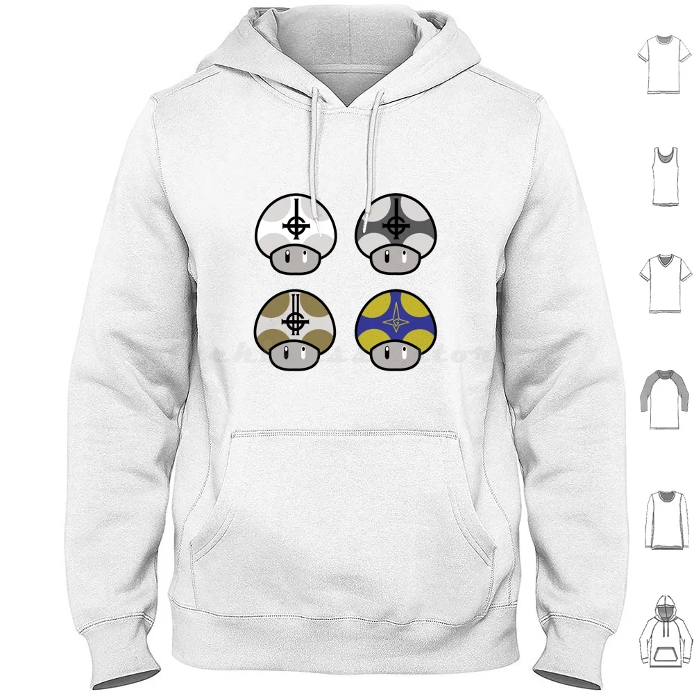 Sudadera con capucha Papa Power Ups de algodón de manga larga Ghost The Band Ghost Papa Emeritus Papa Emeritus 1 Papa Emeritus 2 Papa
