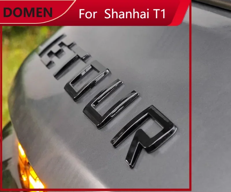 

New Car Front Hood Letter Logo Sticker for JETOUR Traveler T2 2024 Modified Car Spare Tire Car Logo Sticker Easy Installation