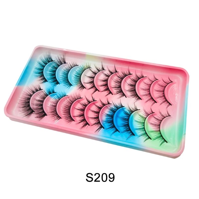 5/10 Paare manga Wimpern neue Ankunft Anime Cosplay natürliche wispy Wimpern koreanische Make-up künstliche falsche Wimpern wieder verwendbare Wimpern – Detail 17