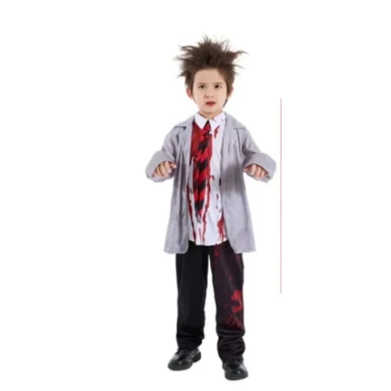 Vêtements Fantômes Imbibés pour Enfants, Costume de Cosplay, Masque d'Horreur, Accessoires de Carnaval, Nouveaux Modules d'Halloween