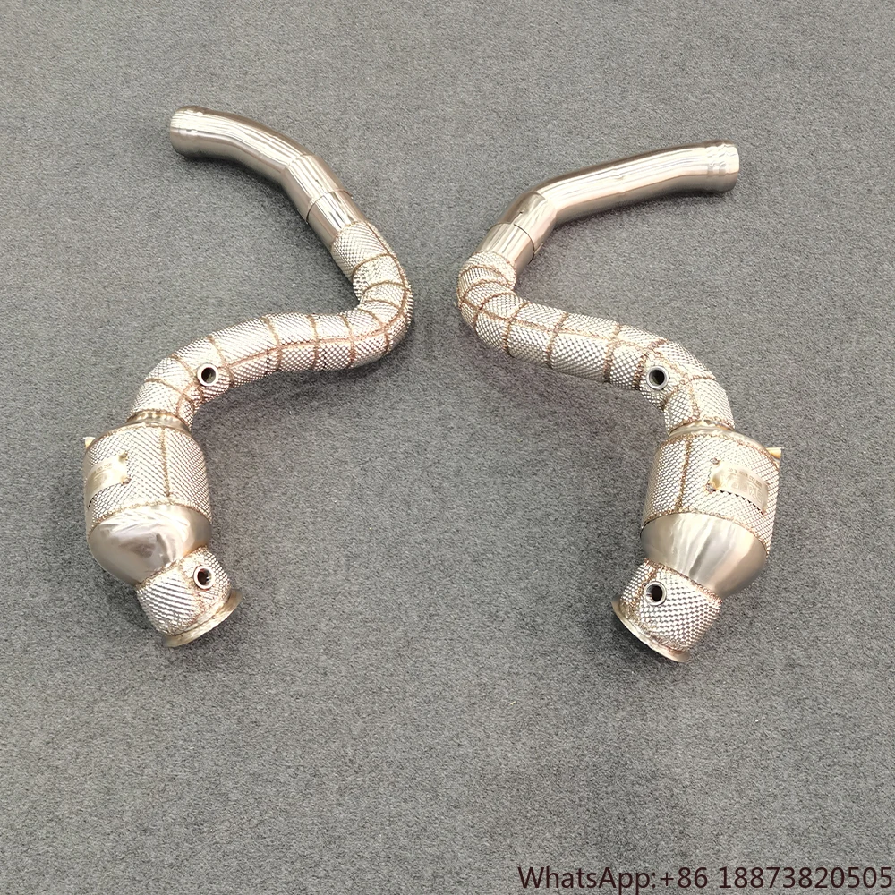 

Exhaust Downpipe for Mercedes Benz C63/C63S AMG W205 4.0T Stainless Steel 304 High Performance Exhaust Downspout