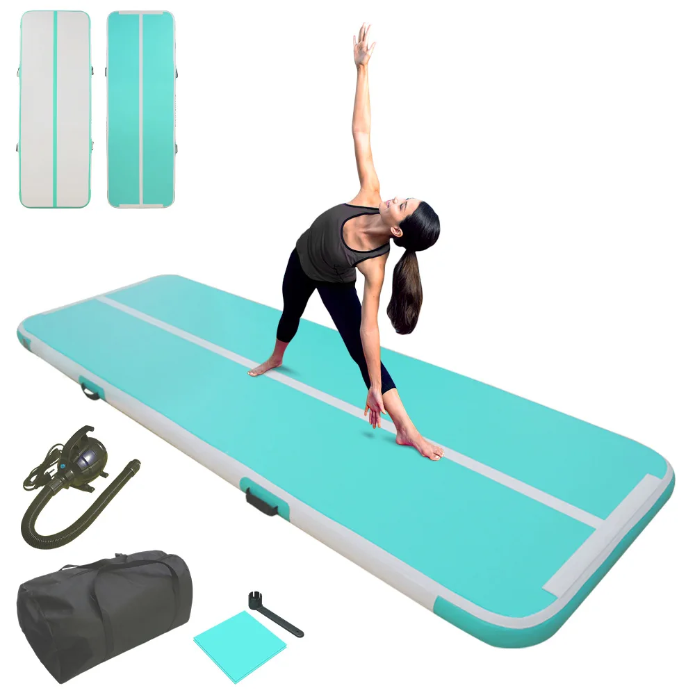 

Cross-border - Amazon Inflatable Yoga Mat Brushed Air Cushion Taekwondo Gym Floor Brushed Inflatable Gymnastics Mat