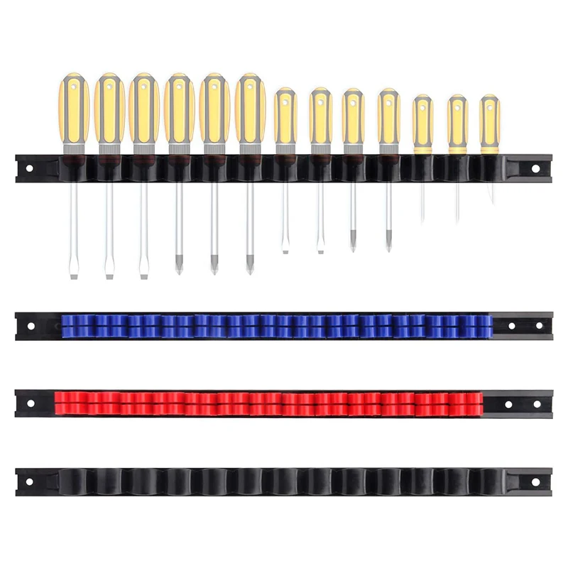 

4 шт., органайзер для отверток, держатель для инструментов, настенный органайзер, настенное крепление для тисков, плоскогубцы, отвертка, организация хранения инструментов