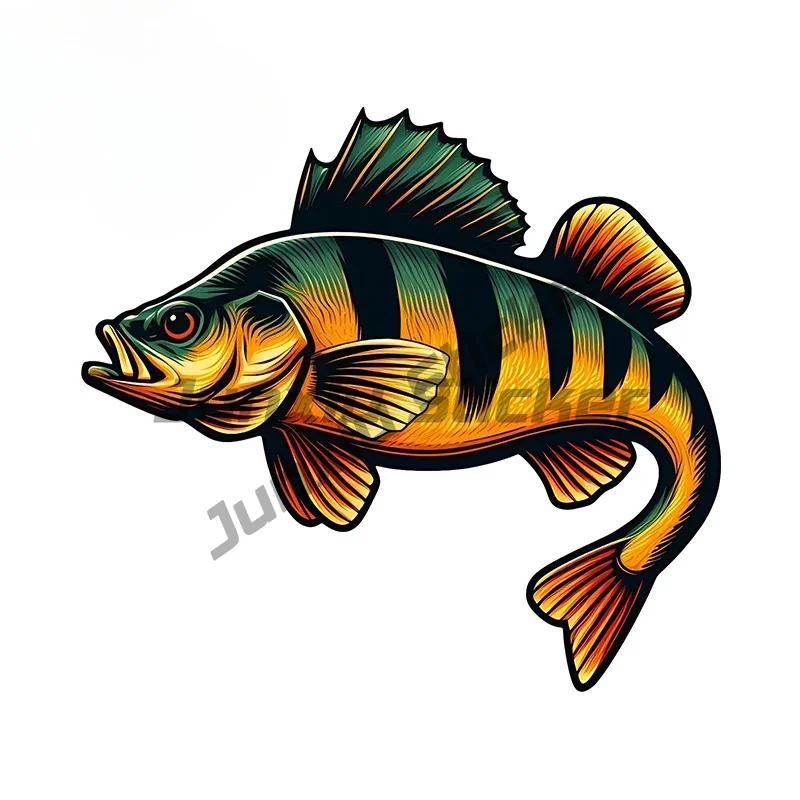 

For Retro Style Fish Vivid Decals Cool Beautiful Car Stickers Self-adhesive Motorcycle Decor Simple Car Goods