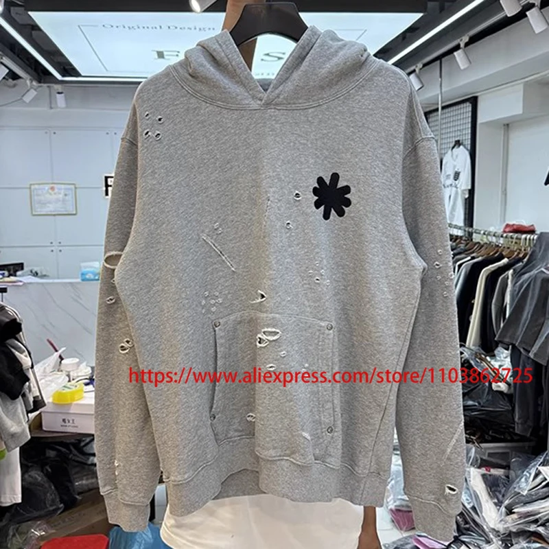

Autumn New Style LOST SHDWS Hoodies Men Personaliz Perforated Original Label High Quality Loose Casual Lostshdws Pullovers