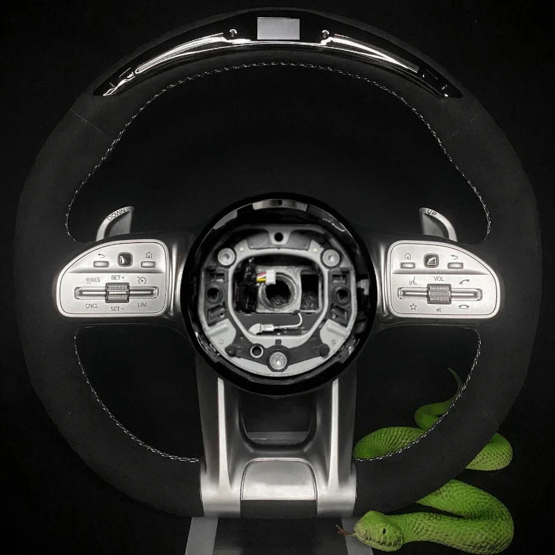 

Кованый руль из карбона со светодиодной подсветкой для Mercedes-Benz W211 W212 W213 W221 W463 W464 C217 W222 W204 W205 C43 C63 W246
