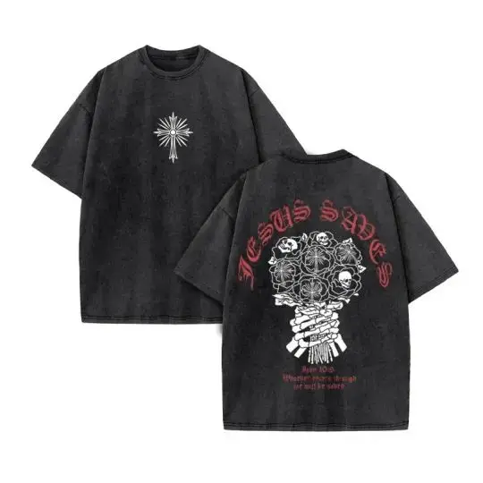 Nieuwe mannen en vrouwen Collectie Harajuku Retro Streetwear Gedrukt Gewassen Korte mouwen Oversized T-shirt mannen Casual T-shirt