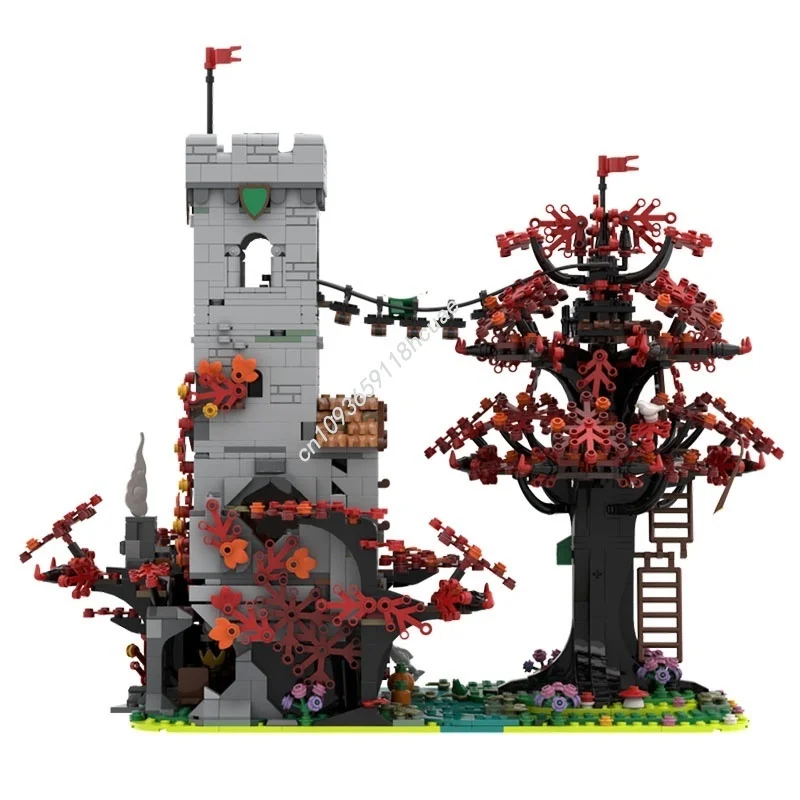 2046개 MOC 포레스트맨 S 크로싱 캐슬 포레스트맨 모델 블록 크리스마스 선물 조립 장난감 창의적 아이디어 브릭 키즈