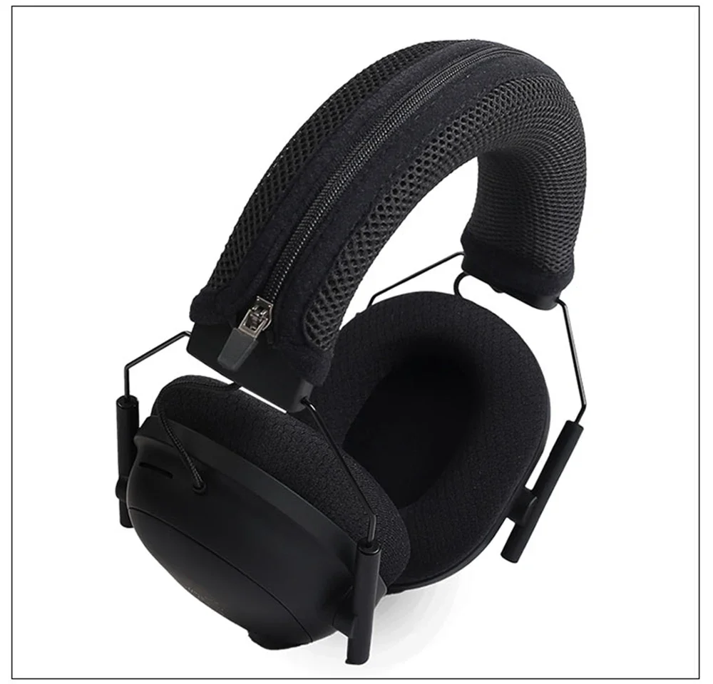 YAYINCC Qualitäts-Kopfhörer-Kopfbügel-Abdeckung für Razer BlackShark V2 V2X Kopfhörer, Reißverschluss-Strickstoff-Kopfbügel-Schutzhülle – Detail 10