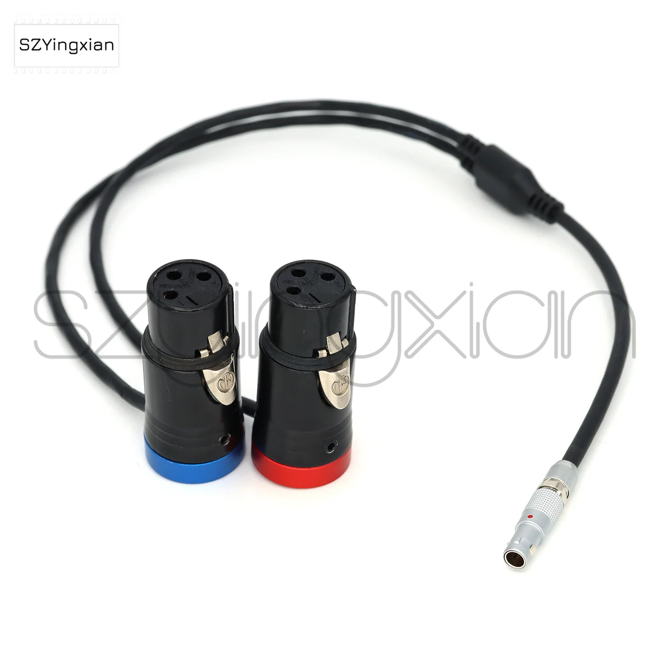 ARRI ALEXA Mini/RED V-RAPTOR XL/KOMODO-X Camera Dual Channel Audio Cable Recording 00B 5-pin to 2 * Low Profile XLR 3-pin Female