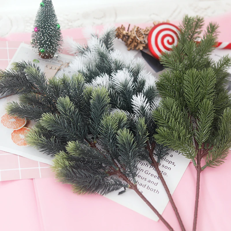 Artificial Plastic Wall Hanging Plants Pine Needles Christmas Wreath Pine Rattan Home Garden Wedding Arch DIY Decoration