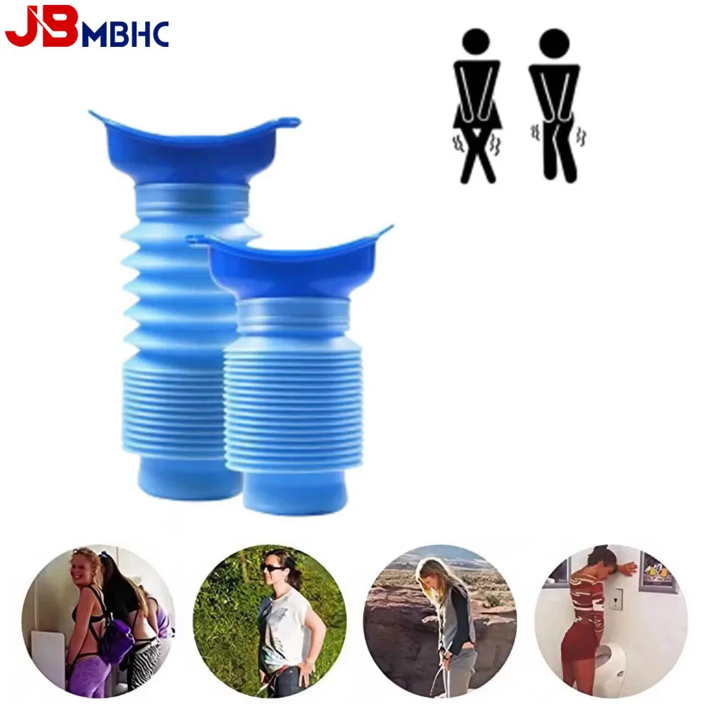 High Quality Male & Female Emergency Portable Urinal Go Out Travel Camping Car Toilet Pee Bottle 750ml Blue Urinals Washable