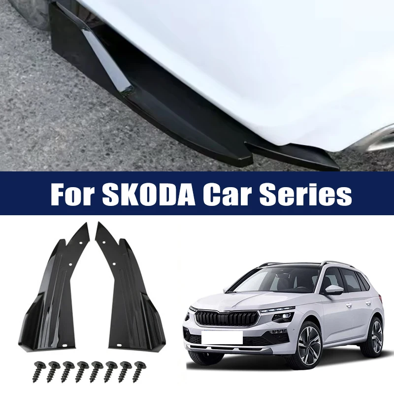 

Rear Bumper Lip Diffuser Splitter Canard Protector Front Spoiler Body Kit For Skoda Octavia Fabia Rapid Superb Kodiaq Karoq