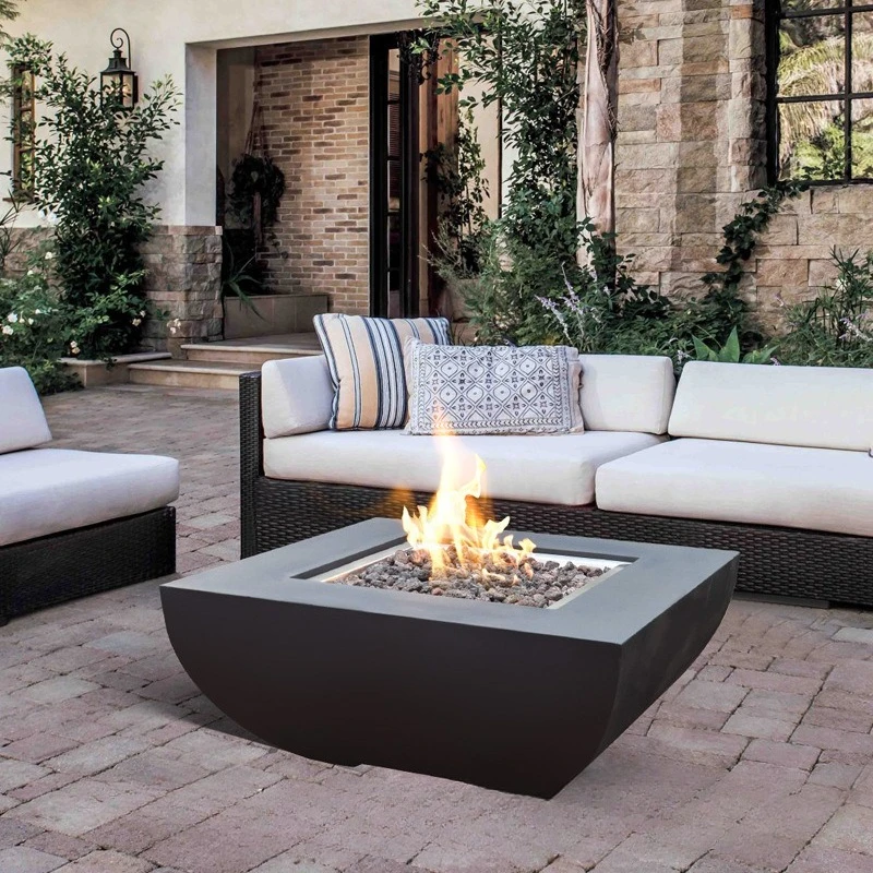 Outdoor landscape gas alcohol heating real fire fireplace table B & B decoration bonfire fire garden courtyard outdoor fire pit