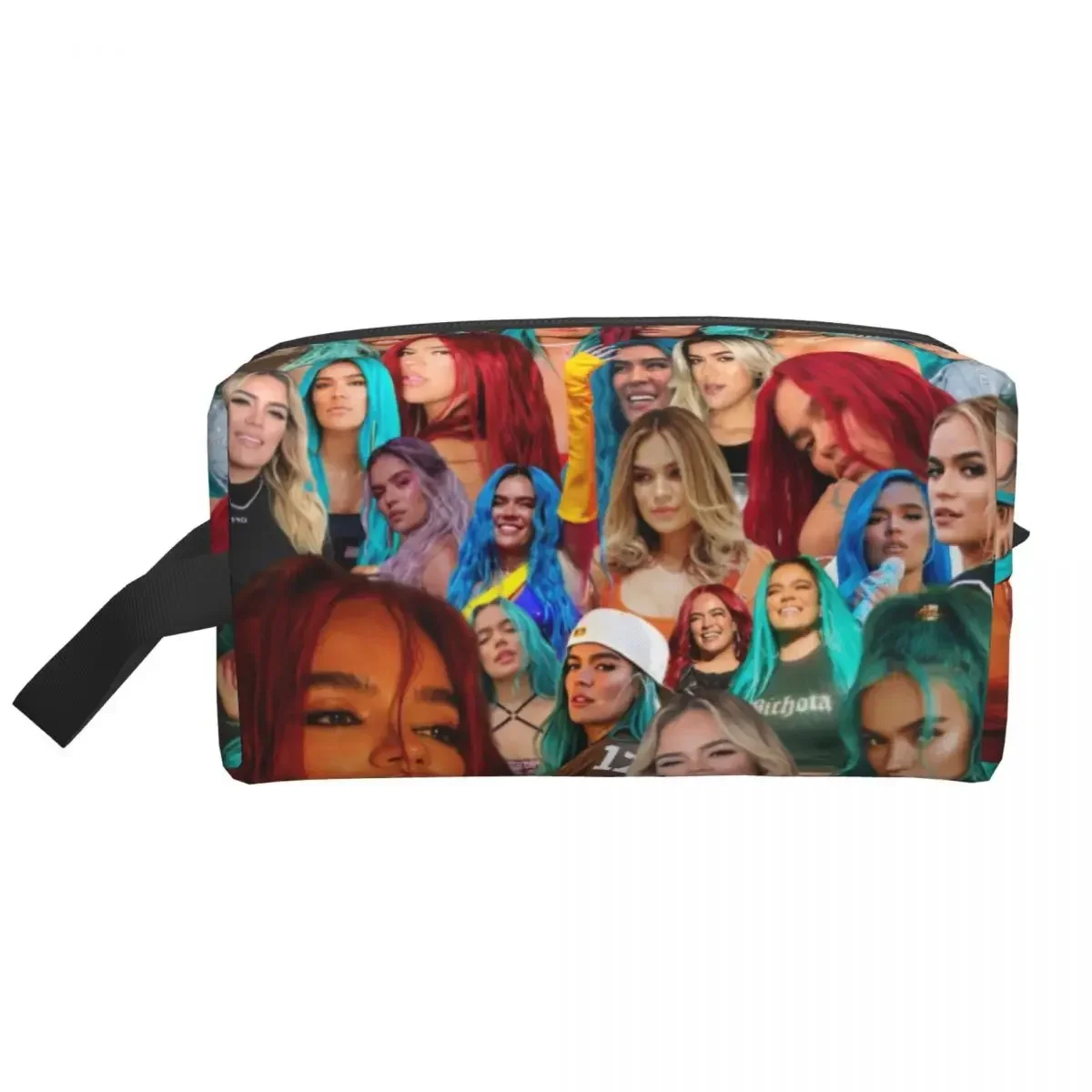 

Косметичка Karol G с коллажем, женская модная большая вместительная косметичка в стиле регги Ainger, косметичка для хранения косметики