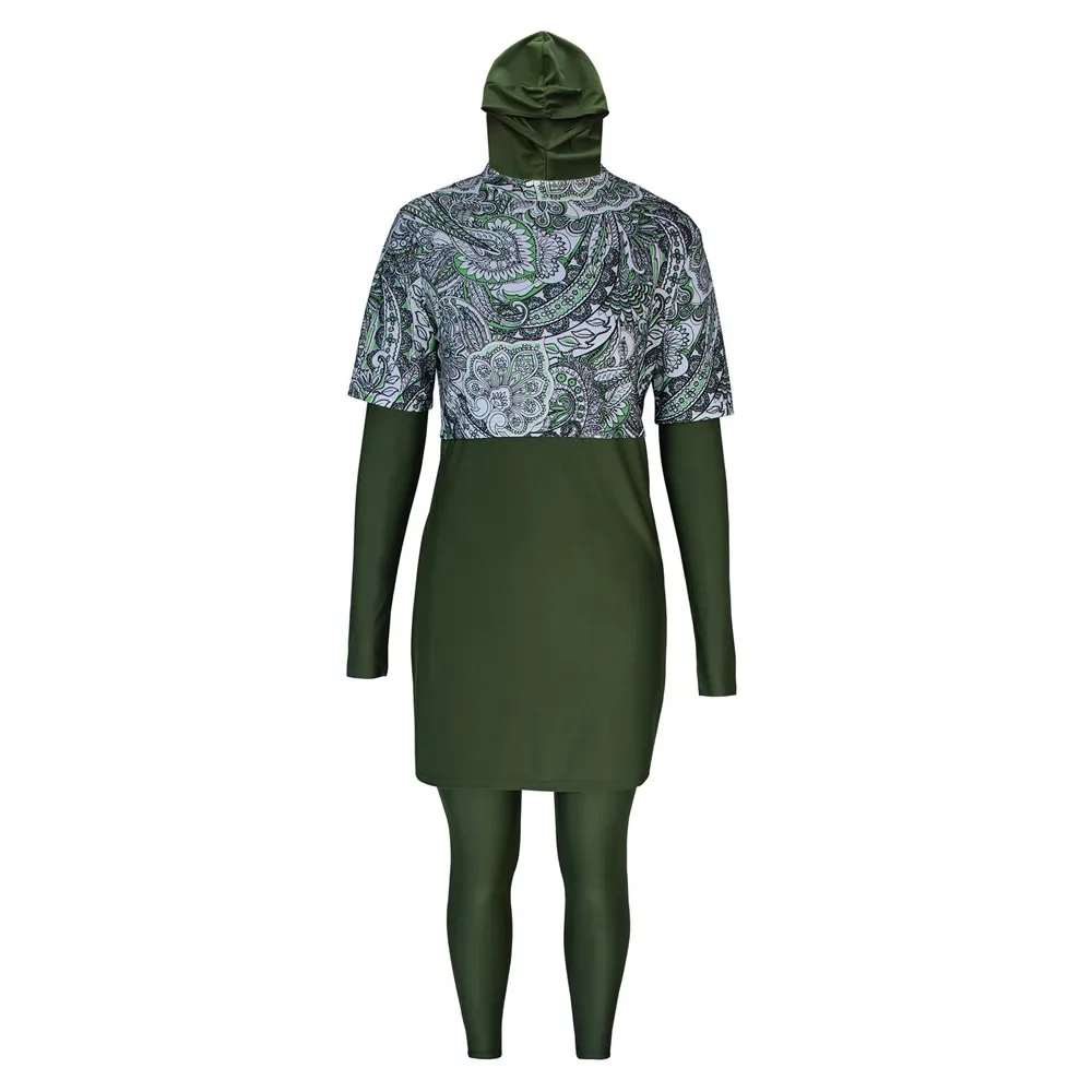 Burkini Femme Musulmane Maillot De Bain Women Muslim Swimsuit Burkinis Modest Islam Muslimah Hijab Swimwear Swimming Bathing Set