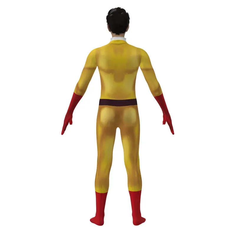 New Halloween Cosplay One Punch Man Cosplay Costumes For  Saitama Anime Cosplay Bodysuit Superhero Halloween Jumpsuits Outfits w view 6