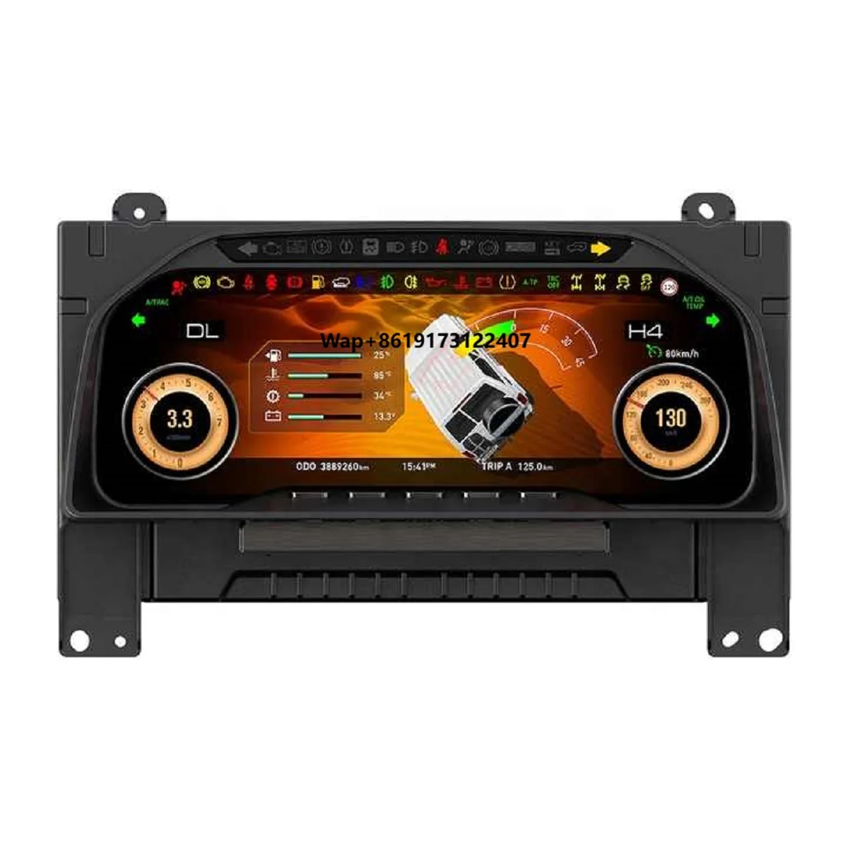 مجموعة لوحة القيادة الرقمية LCD لـ LC70 LC75 LC76 LC79 2007-2021 لوحة أدوات افتراضية عداد السرعة قمرة القيادة #1