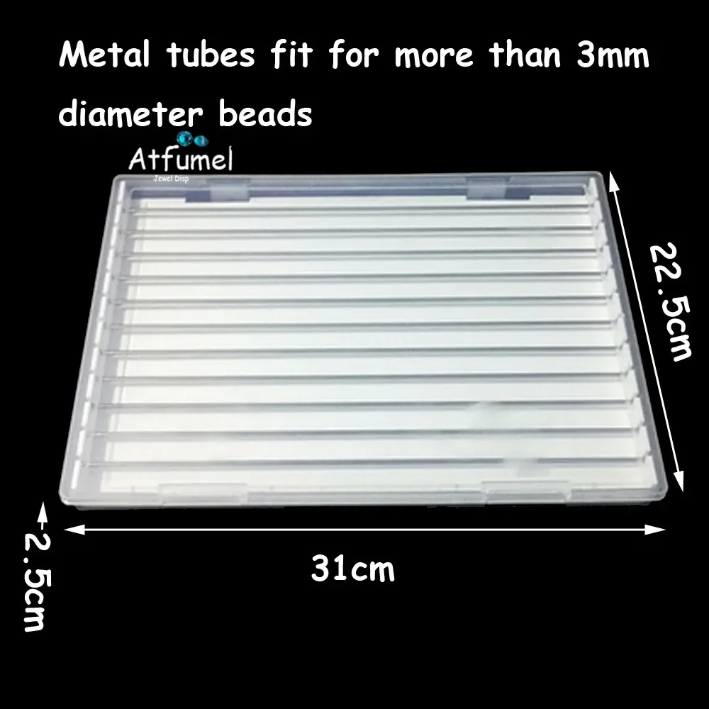 Acrylic Beads Storage Box Charms Jewelry Organizer Beads Connection Display Tray DIY Bracelet Necklace Trollbeads Container Box