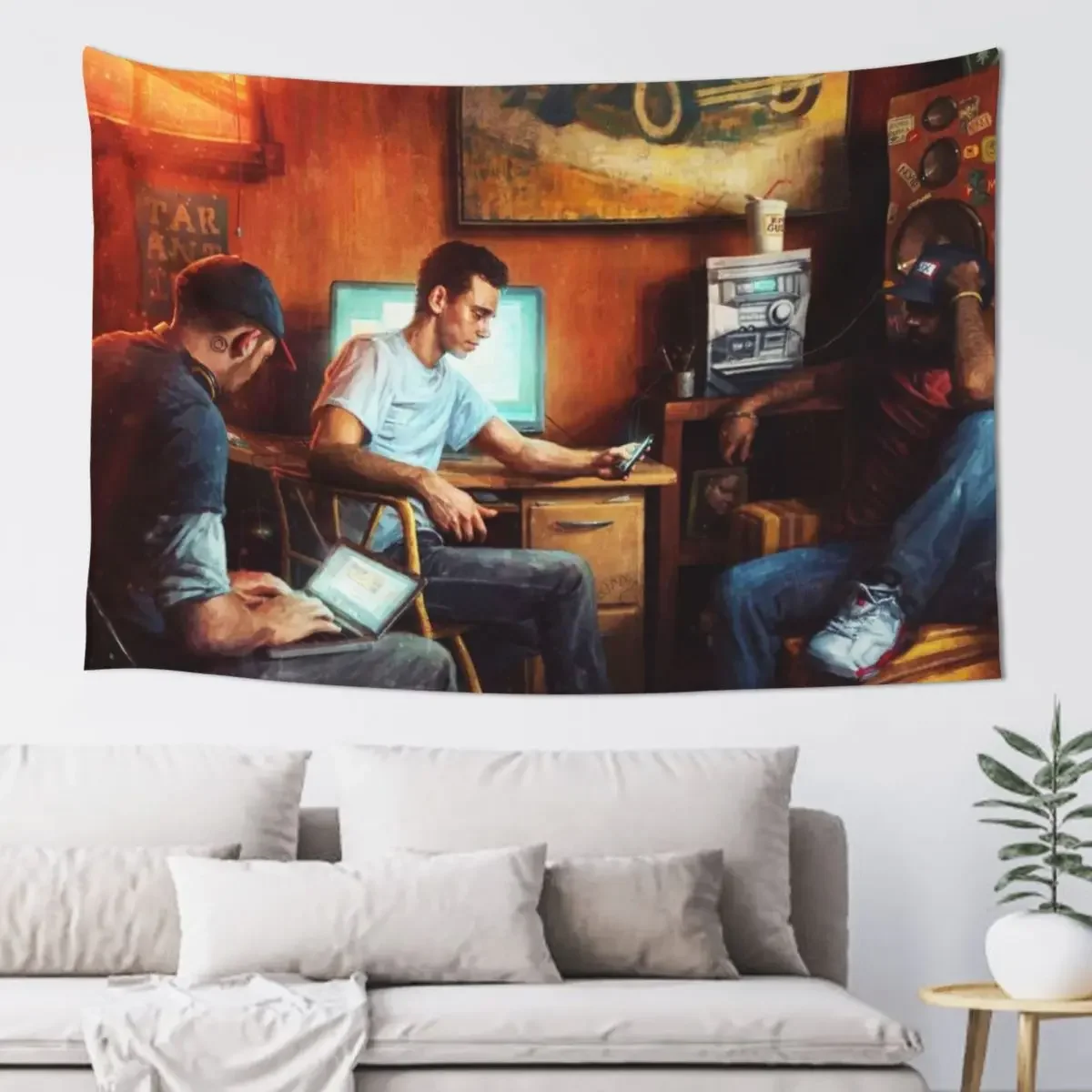 logic - under pressure 2021 siangminngu Tapestry Wall Hangings Decoration Wall Carpet Wall Decoration Items Tapestry