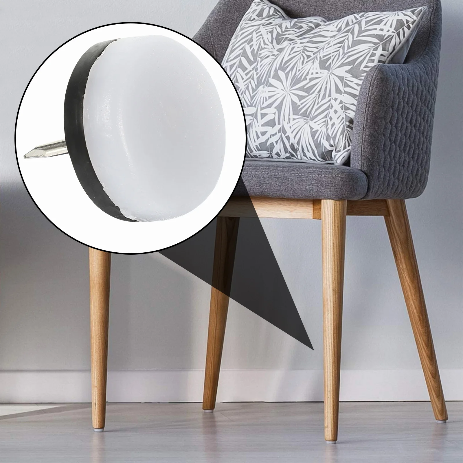 

40pcs Anti-Slip Floor Protector Pads For Furniture Legs Chair Table Feet Noise Proof Non Skid Moisture Resistant Glide Tacks