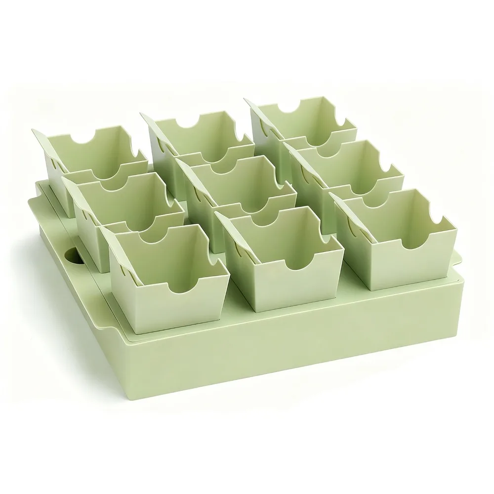 Dual-Purpose Seed Starter Tray 9 Deep Cells Reusable Germination Kit Mini Size Plant Starter Tray Greenhouse Growing