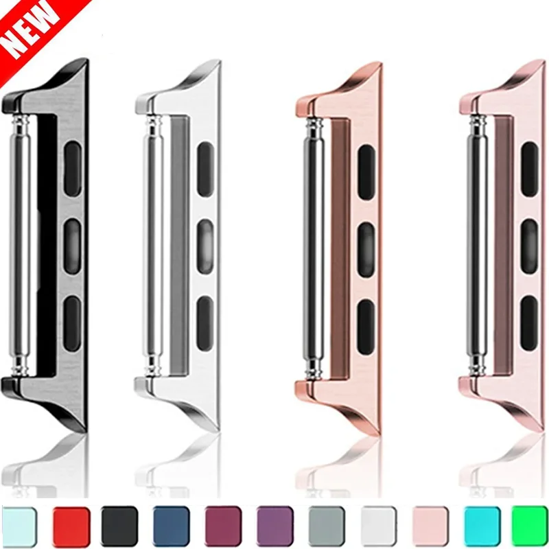 Connector Adapter For Apple Watch Series 40 44mm 42/46MM Connectors iWatch 8 7 9 45/41mm Stainless Steel SE 6 5 4 Ultra2 3 49 mm