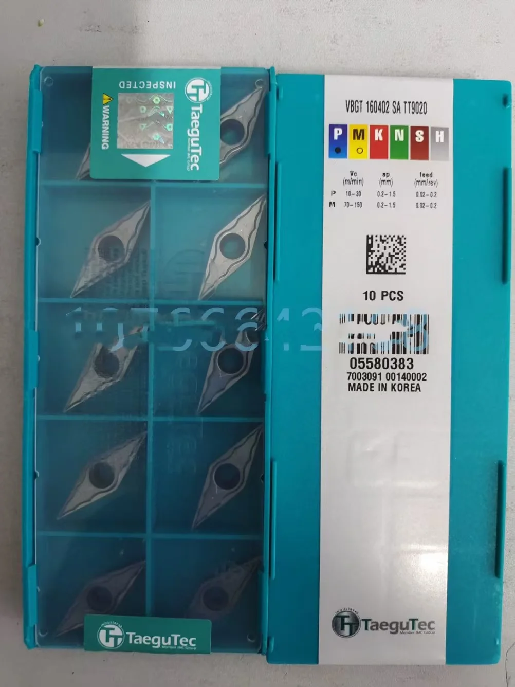 

TaeguTec CCET060202 CCGT09T3 DCGT0702 DCGT11T3 VBET1103 VBGT160401SA VBGT160402-SA TT9020 Carbide Inserts