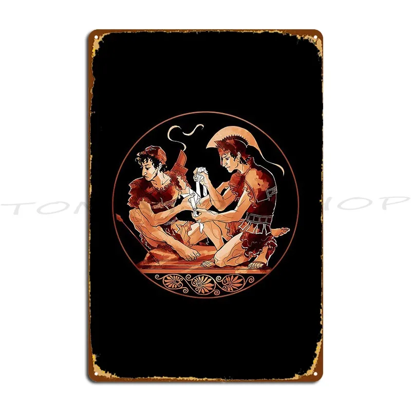 The Song Of Achilles The Love of Achilles Metal Sign Wall Mural Club Bar Kitchen Home Custom  Tin Sign Poster