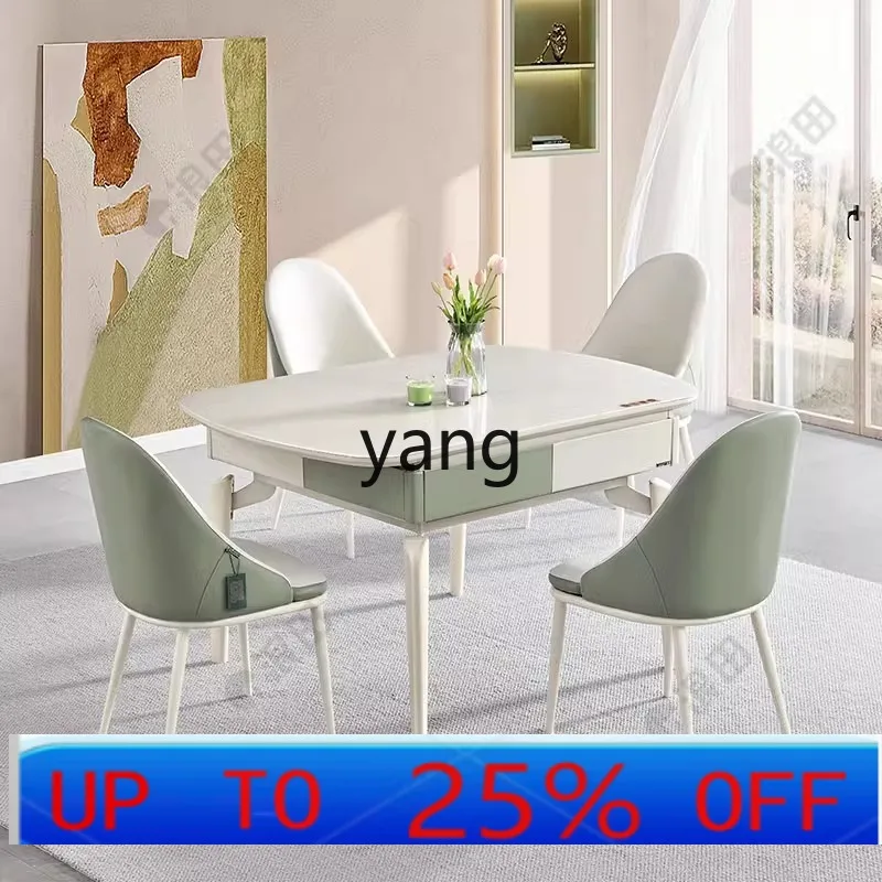 

Lmm dining table dual-purpose mahjong machine fully automatic household integrated solid wood simple modern