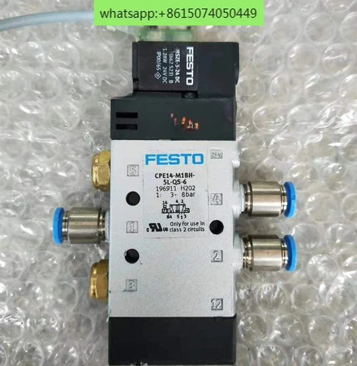 

FESTO solenoid valve CPE14-M1BH-5L-QS-6 196911, in good condition