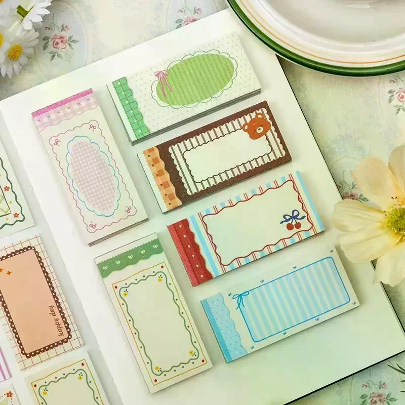 Vintage Border Note Stickers, DIY Handmade Album Scrapbooking Decorative Paper Supplies 30Pcs