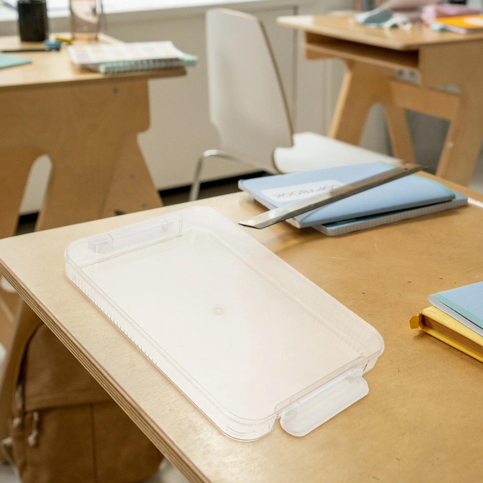 Organizador de archivos transparente para documentos A4, estuche impermeable para certificados para oficina, escuela, uso doméstico, estuche de plástico para archivos