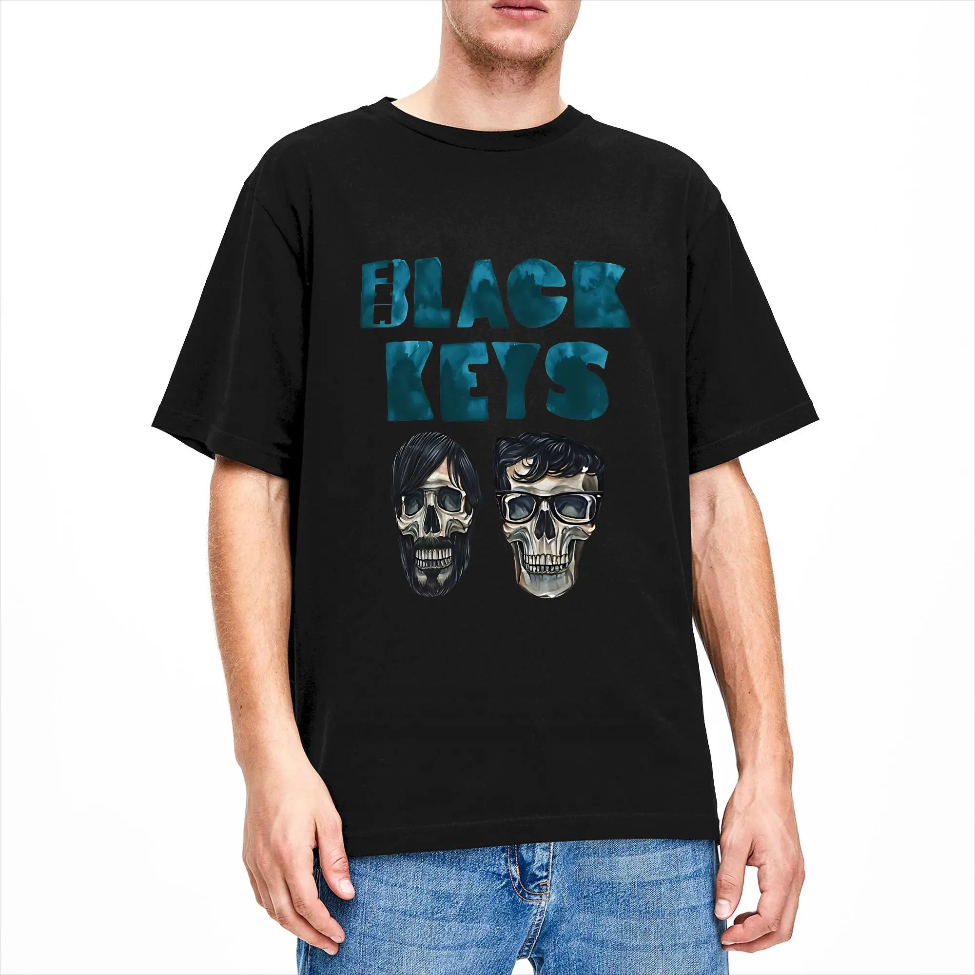 The Black Keys Band on Tour 2026 T-Shirt Summer Trendy Cool T-Shirts Men Cotton O Neck Plus Size Top Tees Short Sleeve Tshirt
