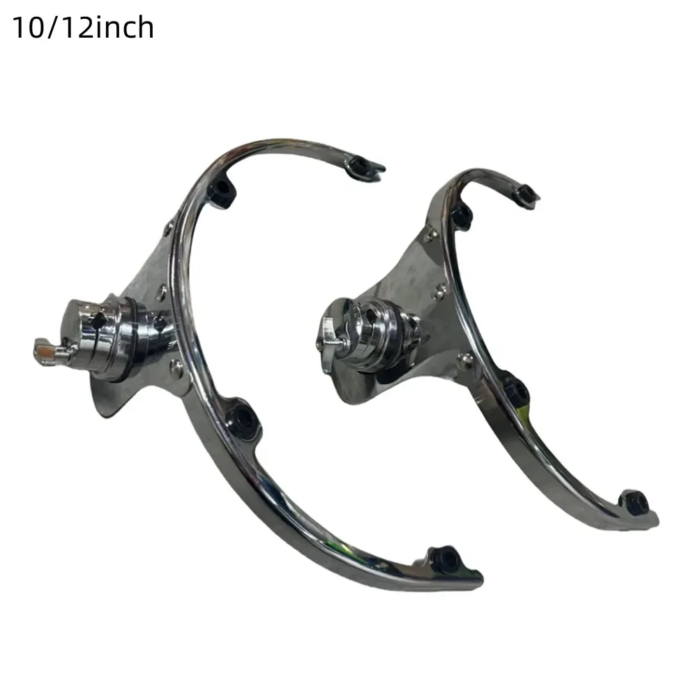 

1pc Drum Suspension Rim Bracket 10 12inch Stainless Steel 4-hole Suspension Rim Bracket Mounting Drum Hanging Bracket Parts