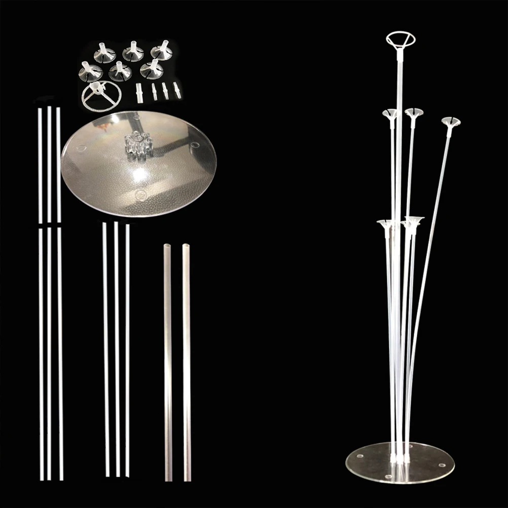 

3 Sets Balloon St Kit Plastic Table Holder Support Cup Stick Base Party Decorations Wedding Accessories Balloon Display