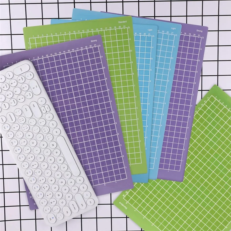 ABXF-6PCS Cricut Joy Xtra용 8.5X12인치 커팅 매트 세트(Standardgrip, Lightgrip, Stronggrip), 재사용 가능한 커팅 매트 세트