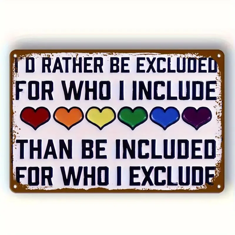 2D Flat Surface Decorative Signs and Plaques 1pc 12X8Inch 2D Flat Surface Humorous and Funny Metal Aluminum Sign