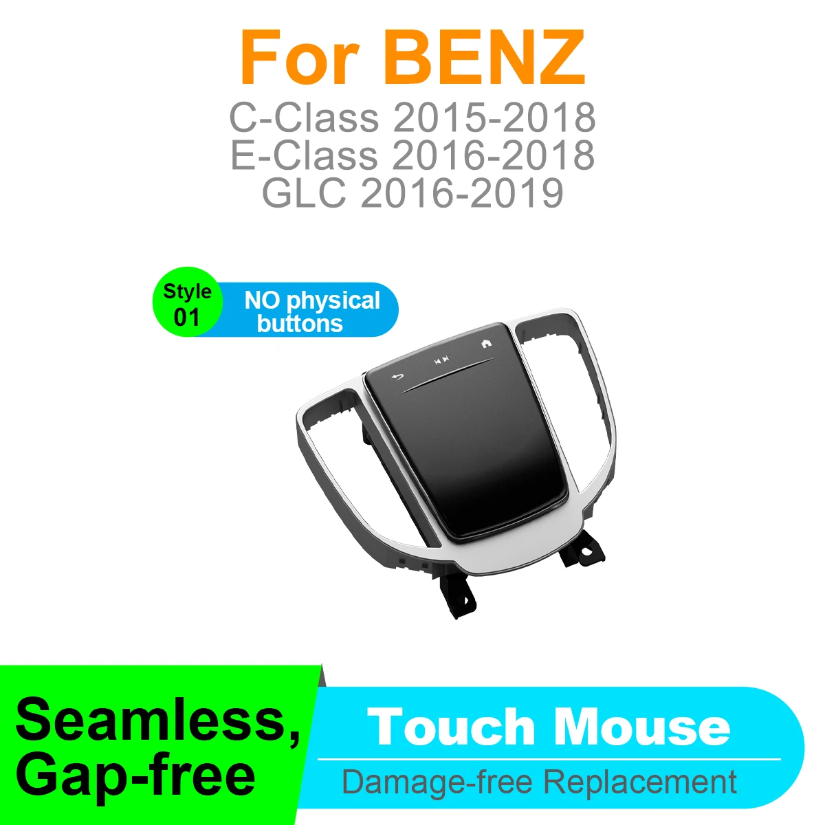 DMD Neue Upgrade-Auto-Multimedia-Touch-Maus für Mercedes Benz C-Klasse 2015-2018 Pad-Steuerungsschalter Auto-Monitor-Zubehör