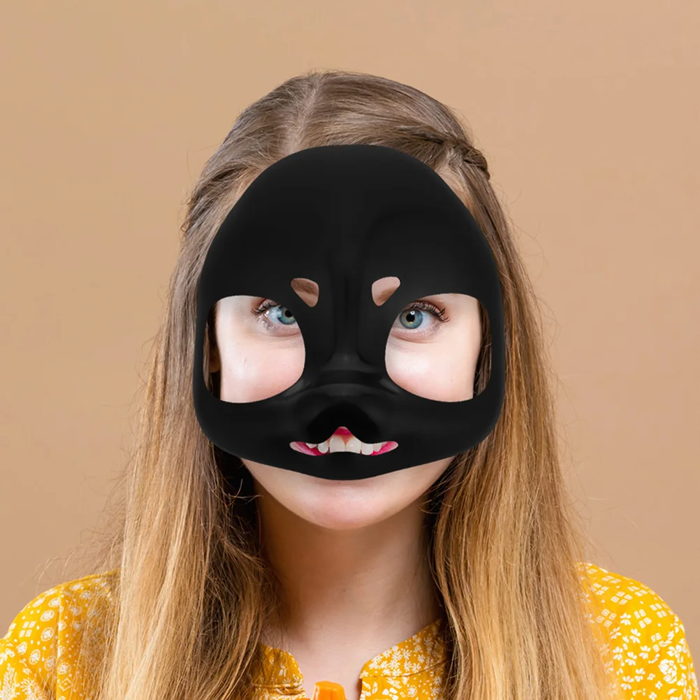 2pcs Base Skull Design Plastic Cosplay Diy Unpainted Animal Face For Halloween Masquerade Party Lightweight Durable Comfortable