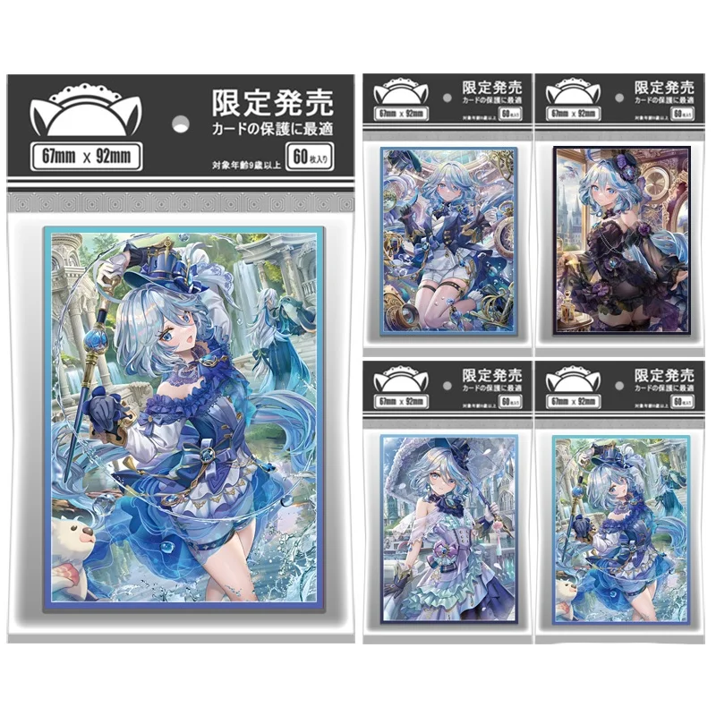 60Pcs/set Acg Genshin Impact Fontaine Furina Ptcg Anime Game Characters Colorful Color Flash Diy Toy Gift Card Protective Cover