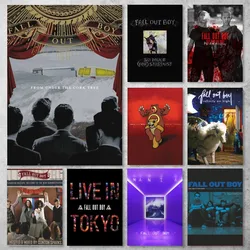 Fall Out Boy Band Poster Gallery Prints Self Adhesive Home Decor Decoration Wall Decals Living Room Sticker